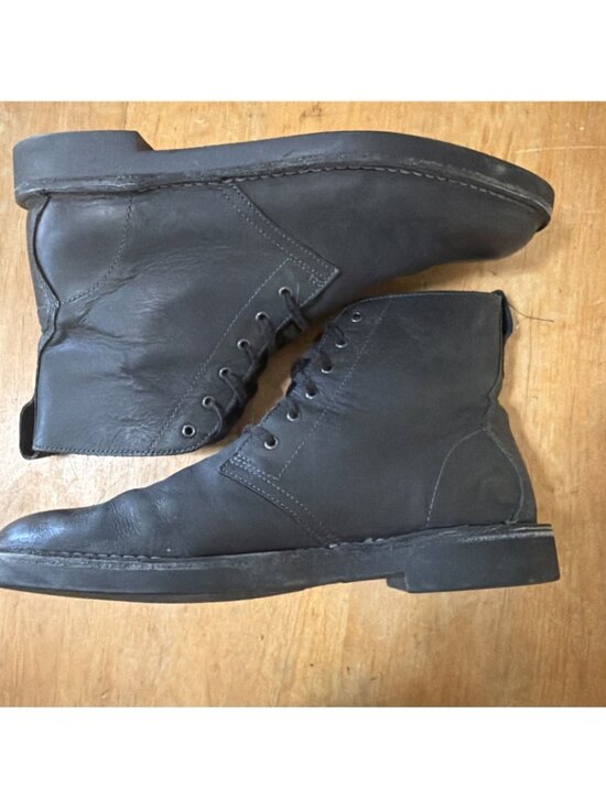 Clarks Originals Desert Mali Black Leather Lace Up Ankle Boots Men\'s Size 11M main image 7